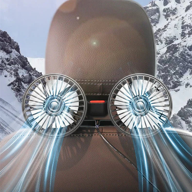 Multifunctional Car Rear Fan Stay Cool with Adjustable Wind Power