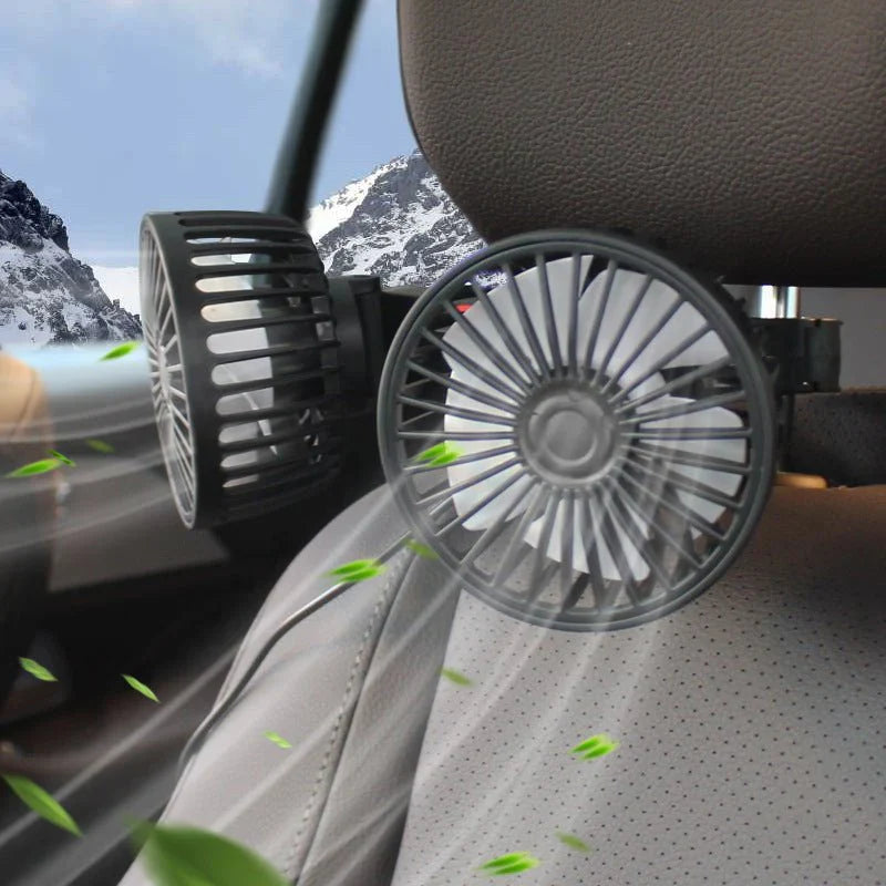 Multifunctional Car Rear Fan Stay Cool with Adjustable Wind Power