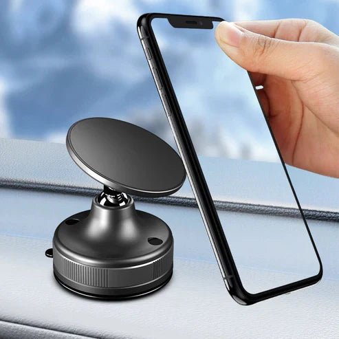 Hepu Suction Cup Car Mount Secure Magnetic Holder for Any Phone