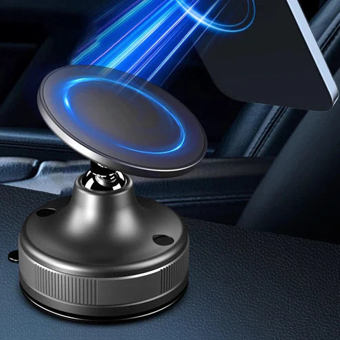 Hepu Suction Cup Car Mount Secure Magnetic Holder for Any Phone