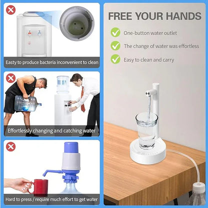 Smart Water Dispenser USB Rechargeable & Travel Friendly