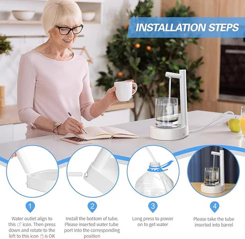 Smart Water Dispenser USB Rechargeable & Travel Friendly