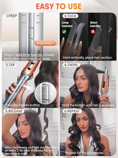 Automatic Curling Iron Effortless Curls in Seconds