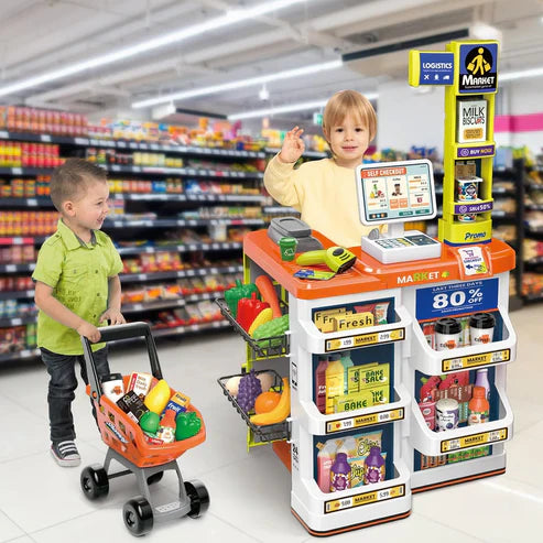Mini Supermarket Toy Set Fun Grocery Shopping Role Play